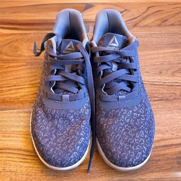 REEBOK CLOUDRIDE DMX 4 Indigo Denim Cheetah Print Walking Shoes Women’s 7.5 - Picture 2 of 14